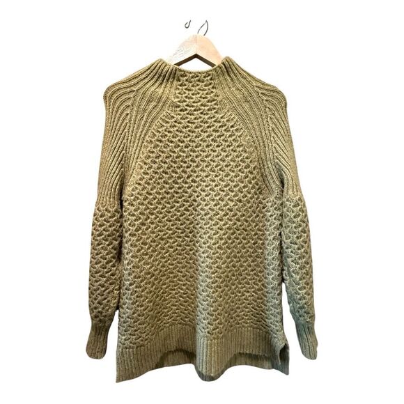 Anthropologie Sweaters - Anthropologie Bia Mock Neck Sweater Alpaca Blend Knit Oversized Size M